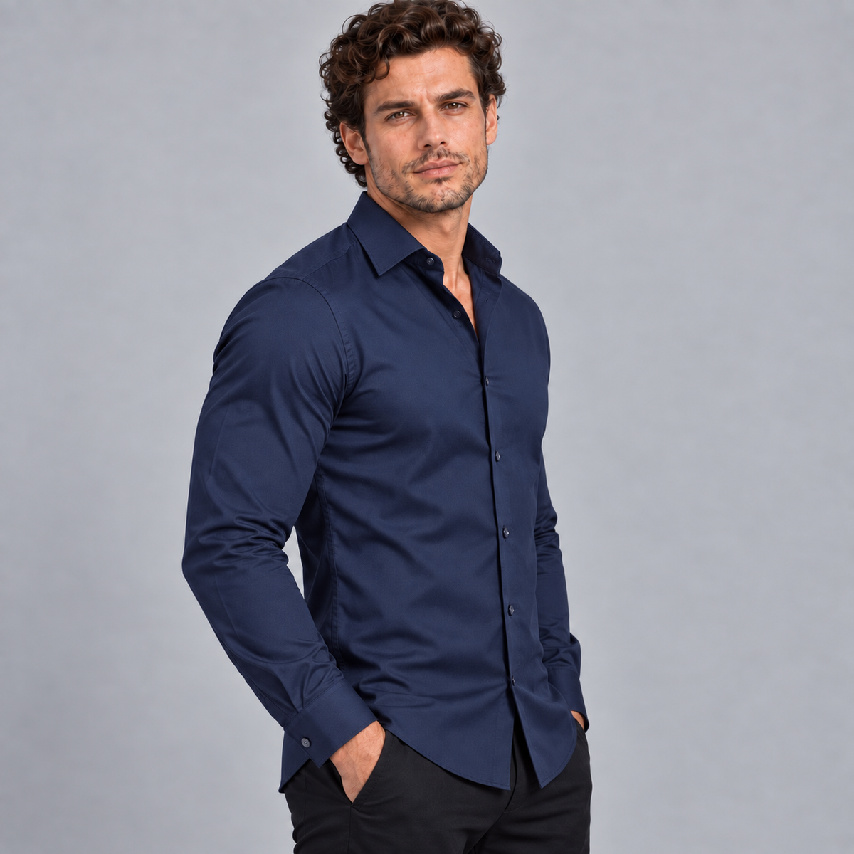 Chemise Homme Élégance – Coupe Slim