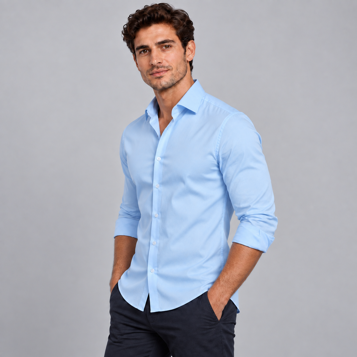 Chemise Homme Élégance – Coupe Slim